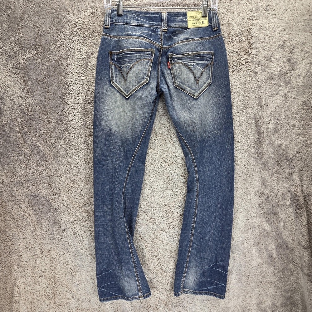 Vintage Levis Engineered Jeans Womens 25x30 Blue Twisted Y2K 10th Anniversary